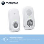Motorola Nursery Baby Monitor Audio Only, No WiFi, Long Range AM21 with Private Connection, Cry Detection, Volume Control, Portable Parent Unit, Ideal for Safe Monitoring - Image 5