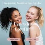 Dreamlover Hair Ties for Thick Hair, Hair Bands for Women's Hair, Ponytail Holders, Ouchless Black Hair Ties for Girls No Damage, 50 Pieces - Image 3