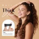 Dreamlover Hair Ties for Thick Hair, Hair Bands for Women's Hair, Ponytail Holders, Ouchless Black Hair Ties for Girls No Damage, 50 Pieces - Image 4