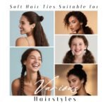 Dreamlover Hair Ties for Thick Hair, Hair Bands for Women's Hair, Ponytail Holders, Ouchless Black Hair Ties for Girls No Damage, 50 Pieces - Image 5