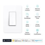Kasa Matter Smart Light Switch: Voice Control w/Siri, Alexa & Google Assistant, UL Certified, Timer & Schedule, Easy Guided Install, Neutral Wire Required, Single Pole, 2.4GHz Wi-Fi, 3-Pack - Image 3