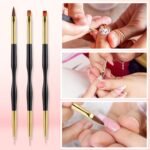CHEMAILON 25 Piece Nail Art Tools, Nail Brush Set,Palette, Stand & 2-way Acrylic Silicone Engraving Pen Dotting Pen Tools,For Nail Art DIY Home - Image 4