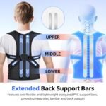 babaka Posture Corrector for Women and Men, Adjustable Full Back Support, Upper and Lower Back Pain Relief, Back Brace, Shoulder Straightener, Scoliosis, Hunchback, Thoracic, Spine Corrector (Large, Waist: 30''-39'') - Image 5