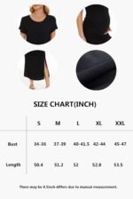 Smallshow Women's Split Long Maternity Dress Short Sleeve Ruched Pregnancy Clothes - Image 5