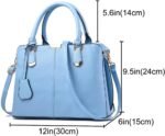 Dayfine Top Handle Handbags for Women PU Leather Satchel Handbag Tote Bags Purse Ladies Briefcase Shoulder Bag Crossbody Bag - Image 4