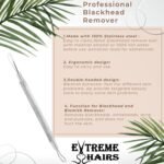 Blackhead Remover, Pimple Popper, Stainless Steel Pimple Extractor Blackhead Removal Tool, Acne Removal Kit for Blemish, Whitehead Popping. - Image 3