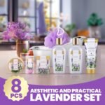 spa luxetique Spa Gifts for Women, Bath Baskets for Women, 8 Pcs Lavender Bath Sets with Bubble Bath, Lotion, Birthday Sets, Mothers Day Gift for Mom, Valentines Day Gifts for Her - Image 3