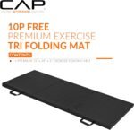 CAP Barbell All Purpose Folding Anti Tear Exercise Training Aerobic Fitness Gym & Gymnastics Balance Mat | Multiple colors - Image 3