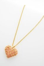 Ted Baker London Bonte Bouquet Heart Pendant Necklace for Women (Gold/Light Pink & Crystal) - Image 6