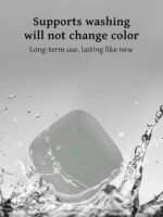 Case for Redmi Buds 3 Earbuds,Soft Silicone Shock-Absorbing Design,Includes Keychain and Anti-Loss Rope,All-Round Protection (Grey) - Image 5