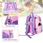 CURMIO Feeding Pump Backpack Compatible with Kangaroo Joey and Compatible with EnteraLite Infinity, Enteral Feeding Tube Bag Backpack for 500ml Feeding Bag, G Tube, J Tube or GJ Tube, Pink, Bag Only - Image 5