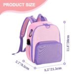 CURMIO Feeding Pump Backpack Compatible with Kangaroo Joey and Compatible with EnteraLite Infinity, Enteral Feeding Tube Bag Backpack for 500ml Feeding Bag, G Tube, J Tube or GJ Tube, Pink, Bag Only - Image 6