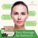 LUONKOS Gua Sha Facial Tools - Set of 4 Black - Large Bian Stone Guasha Tool for Face Sculpting - Lymphatic Drainage Massager with Polished Edges Glide Effortlessly for Daily Skincare Routine - Image 3