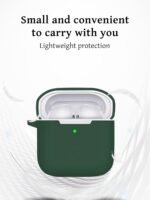 Case for Redmi Buds 3 Earbuds,Soft Silicone Shock-Absorbing Design,Includes Keychain and Anti-Loss Rope,All-Round Protection (Green) - Image 6