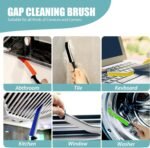 6Pcs Crevice Cleaning Brushes for Household Use, Grout Cleaner Brush, Hard Bristle Groove, Gap Cleaning Tool, Suitable for Hard-to-Reach Regional Spaces（Thick） - Image 3