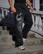 BOOMLEMON Mens Graphic Print Joggers Baggy Casual Workout Pants Bandana Punk Streetwear Sweatpants with Pockets - Image 3
