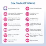 VTech VM901 Smart WiFi Baby Monitor with 1080p FHD Camera and 5" HD IPS Display, Free App, Remote Pan Tilt Zoom, Night Vision, Motion Detection Alerts - Image 3