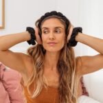 FROG SAC Puffy Spa Headband and Wristbands for Face Washing, Skincare Headbands for Women, Terry Cloth Makeup Skin Care Headbands for Girls, Bubble Make Up Hair Accessories (Black) - Image 8