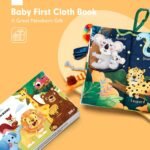 hahaland Baby Books 0-6 Months,Infant Tummy Time Toy Sensory Toys 6 to 12 Months Touch Feel Book Travel Toy Gifts for Boy Girl 0-3 Month Baby Shower Valentine Birthday Easter Basket Stuffers (Single) - Image 3