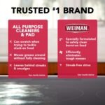 Weiman Glass Cooktop & Stove Top Cleaner Kit, Removes Grease & Burnt-On Food, Safe for Gas, Induction, Electric Cooktops & Air Fryers, Streak-Free Shine, Includes Stove Scraper & Scrubbing Pad, 10 oz - Image 4