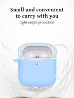 Case for Redmi Buds 3 Earbuds,Soft Silicone Shock-Absorbing Design,Includes Keychain and Anti-Loss Rope,All-Round Protection (Sky Blue) - Image 5