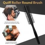 Hair Brush for Men, DUAIU 7Pcs Combs for Men, Hair Styling Comb Set with Vent Hair Brushes, Quiff Round Hair Brush, Wide Tooth Combs, Texture Comb for Blow Drying, Detangling, Grooming, Hairdressing - Image 4