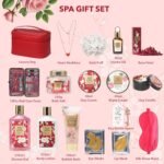 Valentines Day Gifts for Mom Spa Gift Set for Women 17Pcs Luxury Bath & Body Gift Set Beauty Care Kit with Necklace | Mothers Day, Birthday, Christmas Gifts for Her Wife Pampering Kit for Travel - Image 3