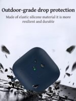 Case for Redmi Buds 3 Earbuds,Soft Silicone Shock-Absorbing Design,Includes Keychain and Anti-Loss Rope,All-Round Protection (Blue) - Image 3