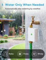 meross WiFi Water Hose Timer with WiFi Hub, Smart Sprinkler Valve with Brass Inlet & Outet, Work with Apple Homekit, Alexa & Google Assistant, Watering Timer for Lawn, Garden, Yard and Pool - Image 4