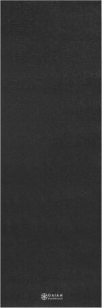 Gaiam Essentials 1/4" Thin (6mm) Yoga & Pilates, Fitness & Exercise Mat with Easy-Cinch Carrier Strap Cusion Support For Fitness and Gym Workouts - Image 9