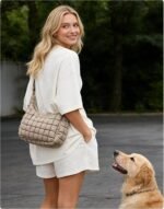 BAGSMART Crossbody Hobo Bag for Women with Adjustable Strap, Quilted Puffy Purses for Women Fluffy Compact Shoulder Handbag - Image 3