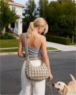 BAGSMART Crossbody Hobo Bag for Women with Adjustable Strap, Quilted Puffy Purses for Women Fluffy Compact Shoulder Handbag - Image 4