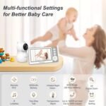 Baby Monitor with Camera and Audio, 4.3'' Video Baby Monitor with 1000ft Long Range and 30-Hour Battery, No WiFi,Night Vision, ECO Mode, 2-Way Talk - Image 3