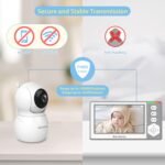 Baby Monitor with Camera and Audio, 4.3'' Video Baby Monitor with 1000ft Long Range and 30-Hour Battery, No WiFi,Night Vision, ECO Mode, 2-Way Talk - Image 5