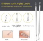 Pimple Popper Tool Kit - Boxoyx 10 Pcs Blackhead Remover Comedone Extractor Kit with Metal Case for Quick and Easy Removal of Pimples, Blackheads, Zit Removing, Forehead,Facial and Nose(Silver) - Image 3