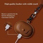 Headphones Cases for Redmi Buds 3,Earphone Protective Cover,Scratch-Proof,Shock-Proof Business PU Leather Cases Covers (Headphones not Included) - Image 4