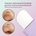 REVEX Nose Blackhead Remover Tool Set,Blackhead Scraper Tool,2Pcs Pore Cleaning Brush, Face Scrubber Skin Spatula, Pore Scrubber for Deep Cleansing,Face Exfoliator Scrubber for Women Men.(Purple) - Image 6