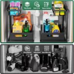 2-Tier Slide-Out Under Sink Organizer for Bathroom & Kitchen Cabinets | Heavy Duty Pull Out Drawers with Rustproof Metal Frame | 2 Pack Space Saving Storage Solution (Black) - Image 6
