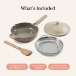 Our Place Always Pan 2.0 | 10.5" Ceramic Pan with Modular Lid, Steamer Basket & Spatula | Patented 10-in-1 Nonstick, Non-Toxic Cookware Made Without PFAS | Induction & Oven-Safe up to 450°F | Steam - Image 4