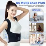 babaka Back Brace Posture Corrector for Women and Men, Adjustable Shoulder Brace for Upper and Lower Back Pain Relief - Improve Posture Correct Hunchback Slouching Kyphosis (Small, Waist: 27.5"-33") - Image 7