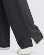 G4Free ShiftReady Maternity Work Pants with Pockets Over The Belly Pregnancy Wide Leg Dress Trousers - Image 4