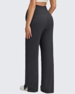 G4Free ShiftReady Maternity Work Pants with Pockets Over The Belly Pregnancy Wide Leg Dress Trousers - Image 5