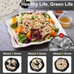 Chicken Shredder Large Chicken Breast Shredder Tool Twist with Brush&Fork, Visible Meat Shredder Machine, Strong Anti-Slip Strip, Ergonomic Handle, BPA Free, Suitable for Pork Beef Chicken - Image 3