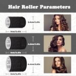 Hair Roller Set 18 pcs,Hair rollers with hair clips and comb,Salon hairdressing curlers,DIY Hair Styles, Sungenol 3 Sizes Hair Rollers in 1 set - Image 4