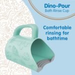 Dr. Brown's CleanUp Dino-Pour Baby Bath Rinse Cup, Tear-Free Rinsing for Babies and Toddlers, BPA Free - Image 3