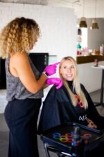 FRAMAR Pink Gloves Disposable Latex Free – Pink Nitrile Gloves Medium, Latex Free Glove Medium, Guantes De Nitrilo, For Hair Dye, Salon, Cleaning, Tattoo, Food Prep, Powder Free – 100 Pack - Image 4