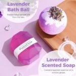 Birthday Gifts for Women, Get Well Soon Gifts,Purple Lavender Spa Flannel Blanket Gift Set, Gift For Female Friend, Mom, Wife, Girlfriend, Sister, Holidays - Image 4