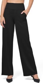 Willit Women's Yoga Pants Wide Leg Dress Work Pants Stretch Casual Pants Slacks with Pockets High Waist 28" 30" 32" - Image 3