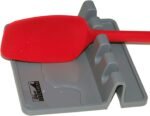 Spoon Rest to Keep the Stove Top Clean, Silicone Utensil Rest with Drip Pad, Spoon Rest for Kitchen Counter while Cooking for up to 4 Kitchen Utensils by Wave Kitchen - Grey - Image 6