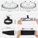 Men's Metal Headband, Men's Neutral Black Wavy Spring Outdoor Sports 6-Piece Set, Headband for Men and Women, Suitable for Running, Cycling, Sports, Yoga - Image 3